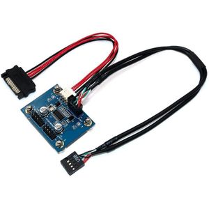 4-Port Usb 2.0 Hub Module Met Sata Power Kabel En Magnetische Base 180 Graden In Voor Desktop, toetsenbord, Muis, Usb Flash Drive