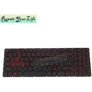 Ru Verlicht Toetsenbord Voor Acer Nitro 5 AN515 51 52 31 AN515-53 AN515-41 42 Russische Zwarte Toetsenborden Vervanging LG5P A52BRL