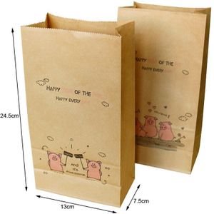 10pcs Leuk Varken Cartoon Papier Bag Vintage Kraftpapier Envelop Wenskaarten Uitnodiging Envelop Wedding Party Favor Bag