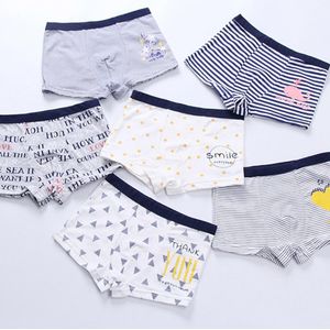 1 PC Kids Jongens Onderbroek Streep Dier Brief Print Zachte Elastische Boxers Underpants Ondergoed Gestuurd Willekeurige Stijl