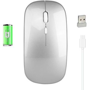 2.4G Draadloze Oplaadbare Opladen Muis Ultra-Dunne Stille Mute Kantoor Notebook Muizen Opto-Elektronische Voor Home Office