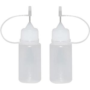 10 Stuks 100 Ml/3.5 Oz Plastic Clear Naald Tip Lijm Flessen Lege Druppelaar Flessen Precisie Tip Applicator Flessen voor Lijm