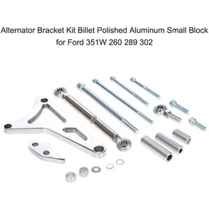 Dynamo Beugel Kit Billet Gepolijst Aluminium Kleine Blok Voor Ford 351W 260 289 302 Auto Styling