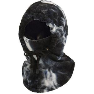 Winter Koude-Proof Gezicht Bescherming Tie-Dye Rijden Masker Bergbeklimmen Ski Fleece Sjaal Warme Kap Masker Outdoor Apparatuur XA165TQ