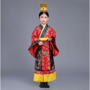 Mooie Jongen Dramaturgisch Robe Chinese Traditionele Oude Keizer Prins Kostuum Kids Theatrale Spelen Gewaad Foto Jurk YZT0820
