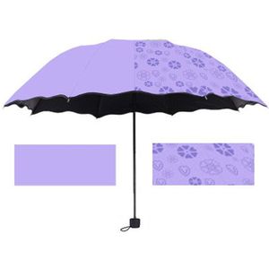 Paraplu Anti-Uv Paraplu Parasol Paraplu Magische Bloem Dome Binnenplaats Regenachtige Dag Opvouwbare Paraplu Tuin Waterdichte Reizen