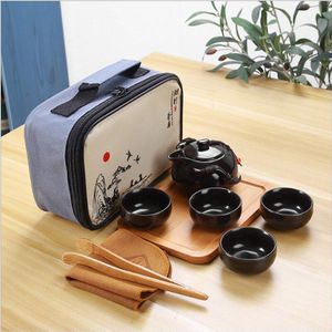 Thee Sets Kung Fu Keramiek Thee Set 1 Pot 4 Kopjes Thee Potten Elegante Gaiwan Mooi En thee Pot Ketel