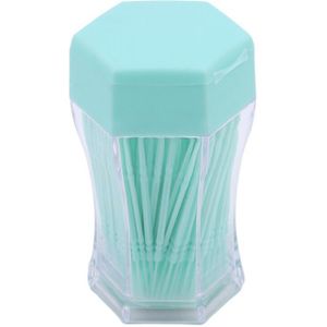 200 Stks/set Zacht Plastic Dubbele Kop Geborsteld Tandenstoker Oral Care 6.2 Cm Orale Reiniging