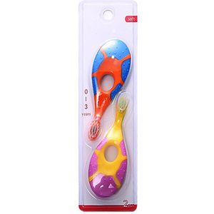 2 Sticks Baby Soft Tand Tandenborstel Schildpad Baby Tandenborstel 0-3 Jaar Oud