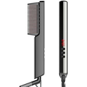 Stijltang Strijkijzers Stijltangen Borstel Verwarming Kam Haar Rechte Styler Corrugation Curling Iron Hair Curler Kam