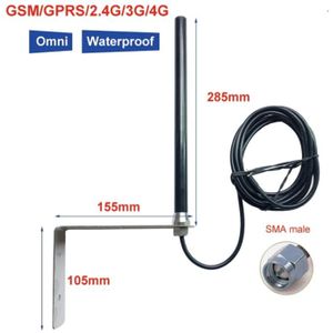 High gain 25dBi outdoor basisstation GSM GPRS 2.4 5G LTE 4G antenne RG58 kabel 3 m feeder SMA MALE pin connector 1PCS