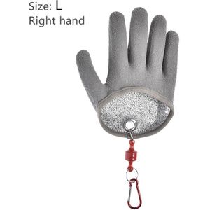 Polyethyleen Vissen Handschoenen Outdoor Catching Anti-Prik Anti-Slip Half-Palm Handschoen Zwart Single Pack Volledige Vinger vissen Handschoenen
