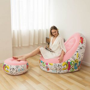 Bean Bag Lui Air Stoel Opblaasbare Sofa Couch Met Voetenbank Outdoor Opvouwbare Ligstoel Stoel Sofa Set Woonkamer Meubels