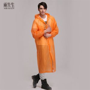 Outdoor Vrouwen Mannen Eva Omgeving Transparante Regenjas Met Kap Voor Regen Jas Outdoor Regenkleding Waterdichte Poncho