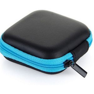 Hoofdtelefoon Box In-Ear Oortelefoon Gevallen Eva Vierkante Oordopjes Headset Carry Digitale Zak Draagbare Mini Elektronische Zak Rits
