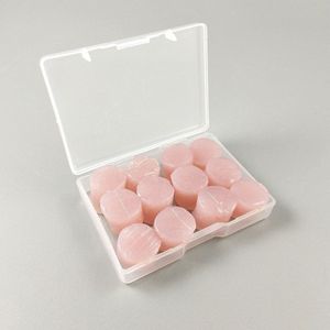 12 Stks/pak Zachte Siliconen Oordoppen Voor Slapen Zwemmen Werken Oordopjes Modder Bpa-vrij Ruisonderdrukking Gehoorbescherming Oordopje