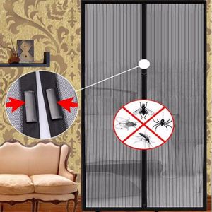 Zomer Anti Mosquito Insect Fly Bug Gordijnen Magnetische Mesh Netto Automatische Sluiten Deur Screen Keuken Gordijnen Zwart