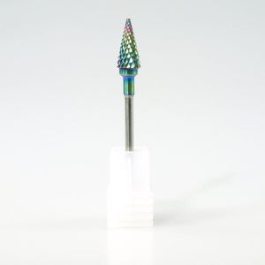 Nail Nail Boren Carbide Frezen Voor Manicure Cuticle Remover Pedicure Boor Machine Bit 3/32 &quot;Regenboog bits
