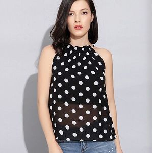 Polka Dot Blouse Off De Schouder Tops Voor Vrouwen Streetwear Zwart Blouses Vrouwen Mode Chiffon Blouse Zomer