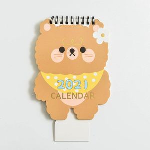 Cartoon Dier Eenhoorn Desktop Kalender Kersenbloesems Schema Planner Kawaii Agenda Tafel Kalender