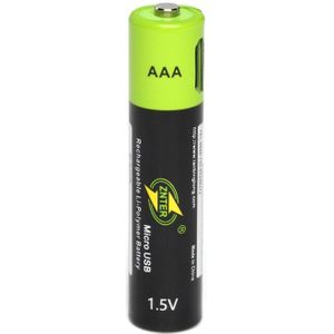 Originele Znter 1.5V Aaa Oplaadbare Batterij 600Mah Usb Oplaadbare Lithium-polymeer Batterij Snel Opladen Via Micro Usb-kabel