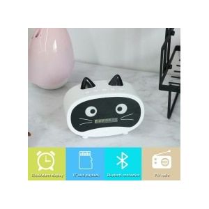 Multifunctionele Creatieve Draadloze Bluetooth Speaker Cartoon Draagbare Outdoor Mini Wekker Kleine Audio Student Slaapzaal
