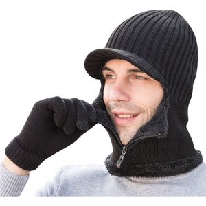 Mannen Vrouwen Winter Hoed Zacht en comfortabel Trendy Warm Oversized Chunky Baggy Elastische Hoed Handschoenen casual