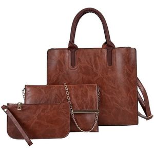 # H30 Luxe Driedelige Zak Vrouwen 3 Stks/set Leisure Lederen Schoudertassen Mode Handtas Messenger Bag Dames tote Bag
