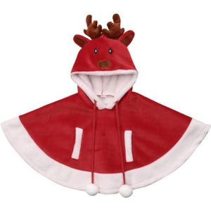 Baby Meisje Kleding Kerst Wol Mantel Kid Hood Cape Jas Snowsuit Winter Kleding Voor Meisjes