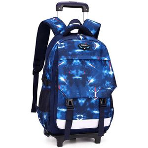 School Rugzak Met 2 Wielen Reizen Trolley Bagage Tas Waterdichte Trolley Kinderen Schooltas Voor Jongen Meisje Rugzak Kids