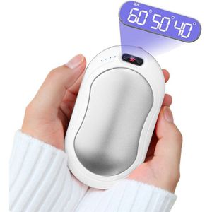 Met Temperatuur Display Usb Handwarmer Power Bank Mobiele Power Massage Zaklamp Handwarmer