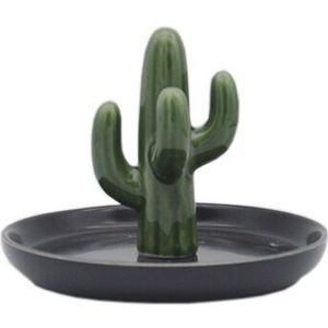 Groene Plant Sieraden Decoratieve Opbergvak Voor Dressing Bureau Keramische Voor Vriend Ring Ketting Plaats Schotel Plaat