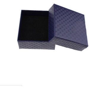 5 kleur mooie doos 5x5x3 cm beige/rood/wit/blauw kraftpapier box Voor earring/ring/armband/ketting sieraden mooie doos A98