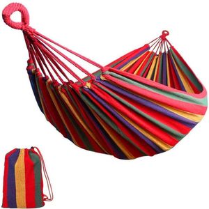 Camping Opknoping Bed Tuinmeubelen Draagbare Canvas Hangmat Reizen Outdoor Picknick Houten Schommel Stoel