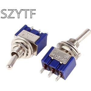 50 pcs MTS-102 3Pin 2 bestanden SPDT ON-ON Mini Schakelaar 6A 125VAC Mini Switches