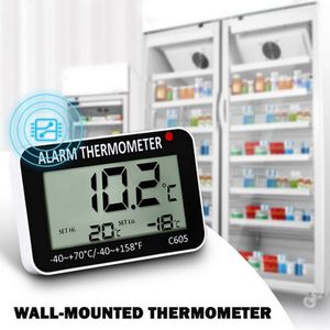 Indoor Kamer Lcd Elektronische Temperatuur Vochtigheid Meter Digitale Thermometer Hygrometer Weerstation Wekker-1