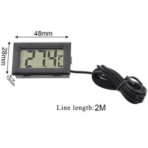 Mini Sensor Vochtigheid Meter Thermometer Hygrometer Gauge Voor Koelkast Aquarium Digitale Lcd Indoor Handig Temperatuur