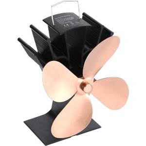 Thermische Power Haard Ventilator Warmte Aangedreven Houtkachel Fan Voor Hout/Log Brander/Haard Eco Vriendelijke Vier-blad Fans