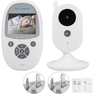 2.4inch LCD Draadloze Baby Video Monitor met Nachtzicht Temperatuur Monitoring 100-240V