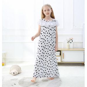 Meisjes Pyjama Jurk Zomer Baby Meisjes Kant Nachtkleding Jurk Kinderen Thuis Kleding 3-12T