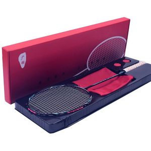 6U 100% Carbon Badminton Rackets Professionele G4 Ultralight Racket Offensieve En Defensieve 24-32lbs Padel Sport Met Doos