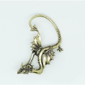 10 stks/partij Mode-sieraden Oorbellen Punk Dragon Lange Oor Manchet Oorbel Jassen Voor Vrouwen En Mannen EJ015