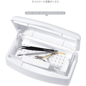 1PcPro Sterilizing Tray Box Nail Art Disinfection Box for Steel Metal Nail Art Pedicure Sterilizer Equipment Cleaner Storage Box