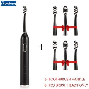 Boyakang Ultrasone Elektrische Tandenborstel 5 Reiniging Modes Slimme Timing IPX7 Waterdicht Dupont Haren Draadloze Opladen Volwassen