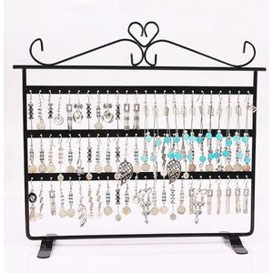 72 Gat Metalen Oorbel Ketting Display Houder Sieraden Display Rack Organizer Sieraden Display Sieraden Box Oor Stud/Oorbel Houder