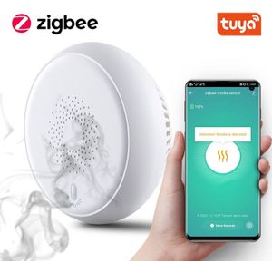 Tuya Smart Zigbee Rookmelder Sensor Smart Home Alarmsysteem Smart Leven App Kennisgeving