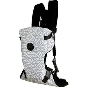 Molls Baby Gaan Kangoeroe Desen03-Gray-White