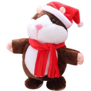 18Cm Opname Lopen Elektrische Hamster Kinderen Speelgoed Kerstmis Opname Elektrische Hamster Praten Spreken Lopen Muis Speelgoed #38