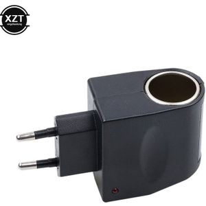 Auto Sigarettenaansteker Stopcontact Plug Adapter Converter 220V AC naar 12V DC EU US Plug