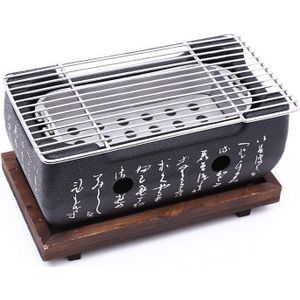 Japanse Koreaanse Bbq Grill Oven Aluminium Houtskool Grill Draagbare Party Accessoires Huishoudelijke Barbecue Gereedschap